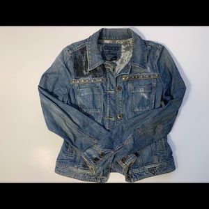 Guess jean jacket size med great shape